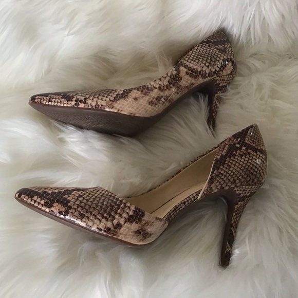 JP Lovvey3 snake print d’orsay style Jessica Simpson 3.5” heel Stiletto 8.5 NWT - Picture 6 of 9